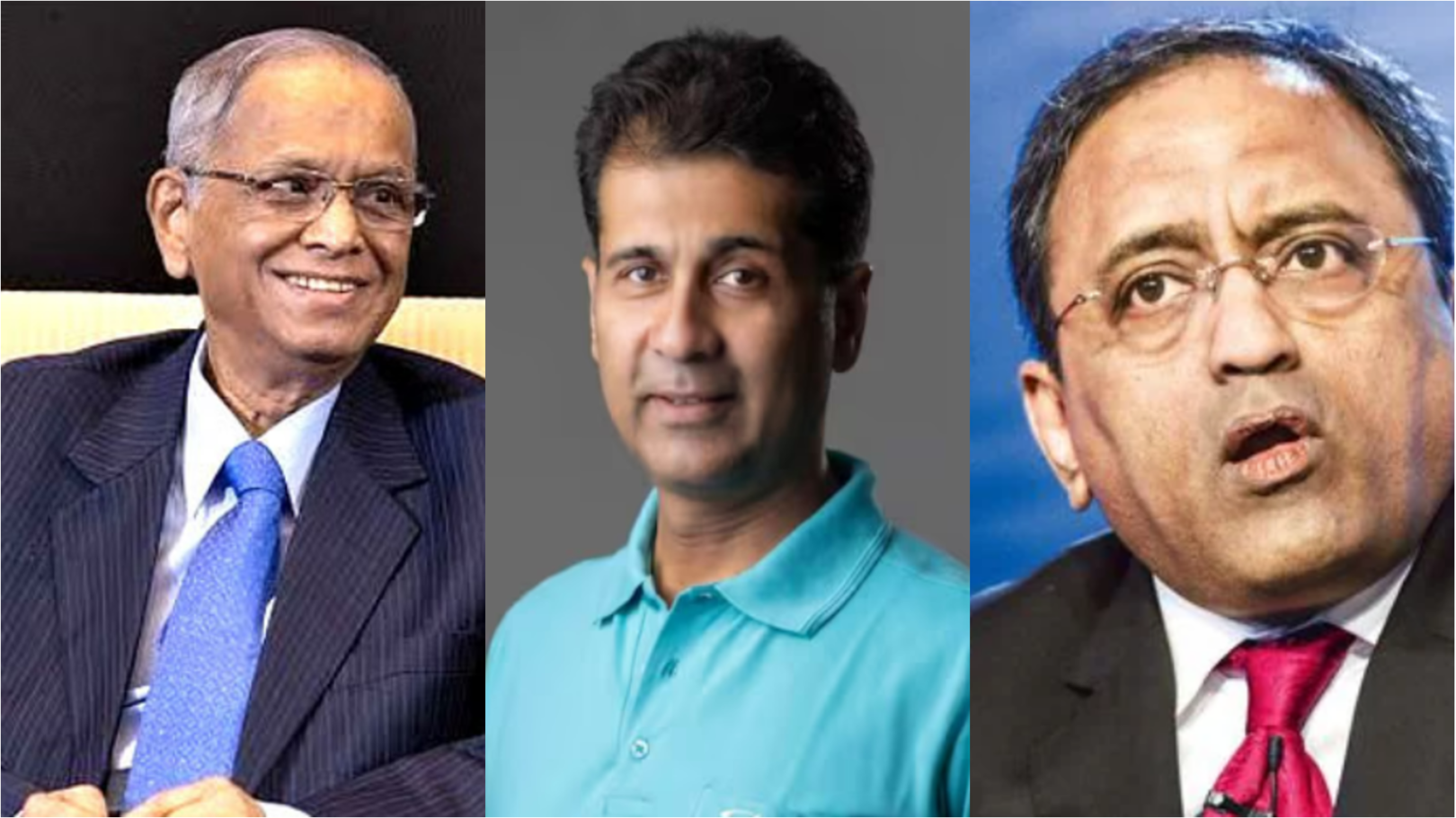 Narayana Murthy, S.N. Subrahmanyan, and Rajiv Bajaj